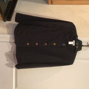 Women's Black Blazer with Gold Buttons